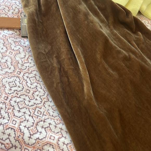 Eileen Fisher A-Line Midi Velvet Skirt - Picture 6 of 9